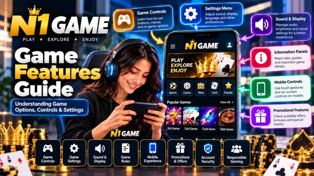 N1 Game APK – Mobile Gaming App Features, Game Controls, Settings, Sound and Display Options, Casino Games, Card Games, Slots, Promotions and Mobile Gaming Experience.
